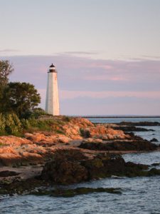 Five-mile lighthouse in New Haven